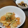 そめはる's cooksnap of when they made 簡単♪えびと長芋（里芋）のバター醤油焼き.
