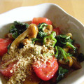 ノンノリノ's cooksnap of when they made モロヘイヤとなめことトマトの和え物.