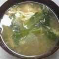 サーフブレイド's cooksnap of when they made 具沢山味噌汁<<小松菜と大根と卵>>.