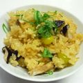 新妻あや's cooksnap of when they made 焼き椎茸とぎんなんの玄米ご飯.