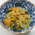 あっこ姉's cooksnap of when they made 南瓜と蓮根のそぼろ煮～酢と胡麻で.