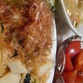園田ひろ's cooksnap of when they made 簡単☆山芋とホウレン草の和風パスタ.