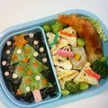 シングルみどり's cooksnap of when they made クリスマスツリー弁当.