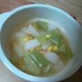 リリたん☆'s cooksnap of when they made コンソメ味の小カブと長ネギのスープ♪.