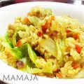 MAMAJA's cooksnap of when they made しゃきしゃきレタスカレー炒飯.