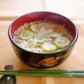 まりみぃ's cooksnap of when they made ナスとそうめんの味噌汁.