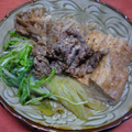 Jock's cooksnap of when they made 厚揚げと牛肉のすき焼き風.