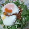 kacchan15's cooksnap of when they made 水菜と納豆のサラダ.