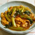nasubeam's cooksnap of when they made 豚肉と小松菜の炒め物.