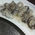 徹嫁っち's cooksnap of when they made 生かき　生食　あらびき塩胡椒＆レモン味.