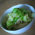 べびたんちびたん's cooksnap of when they made キャベツとえのきの胡麻和え～レモン生姜.