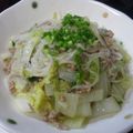 patisier's cooksnap of when they made 白滝と白菜の塩麻婆味.