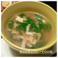 もんきち。's cooksnap of when they made レタスとふわふわ卵のスープ.