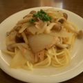 まめ's cooksnap of when they made 歯ごたえシャキシャキ♪和風まいたけツナパスタ.