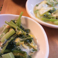 ゆまこたん's cooksnap of when they made カブ菜の卵とじ.