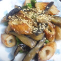 kirinmikan's cooksnap of when they made なす＆ししとう＆ちくわの味噌炒め.
