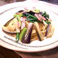 いなこじ's cooksnap of when they made 野菜たっぷりほうれん草とナスのスパゲティ.