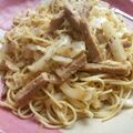 江戸っ子メルヘン's cooksnap of when they made 冷蔵庫の材料で！キャベツとゴマのパスタ.