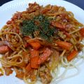 月見男子's cooksnap of when they made 鶏ミンチ・野菜たっぷりなボロネーゼパスタ.