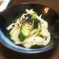 ＲＫまま's cooksnap of when they made ﾋﾞﾆｰﾙで♪大根とワカメの和風サラダ☆.