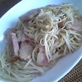 *louis*'s cooksnap of when they made ベーコンと黒胡椒のそうめん。.