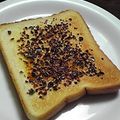 亜久里's cooksnap of when they made 超簡単！ふりかけトースト.