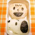 シャンプーハット's cooksnap of when they made キャラ弁★５０’ｓスヌーピー＆チャーリー.