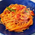 tomotomo．'s cooksnap of when they made 海老トマトクリームパスタ● トマトソース.