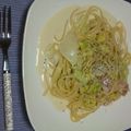 ななこ０９０９'s cooksnap of when they made 白菜とベーコンの和風クリームパスタ☆.