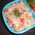 creamcrepe's cooksnap of when they made サラミと玉ねぎの洋風炊き込みご飯.
