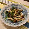 りんごエプロン's cooksnap of when they made ほうれん草＆しめじ✿ポン酢マスタード和え.