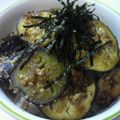 a_la_maki's cooksnap of when they made ﾚﾝｼﾞで簡単*味噌なす丼.