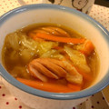 むぅみぃず's cooksnap of when they made とろーり白菜とソーセージの朝スープ♪.