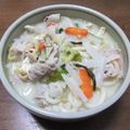 よちりん's cooksnap of when they made 豚汁→粕汁うどん。.