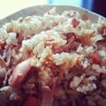 ぐらでぃえいた's cooksnap of when they made 冷蔵庫の有りもので　簡単鮭チャーハン.