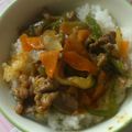 arunaru's cooksnap of when they made ◆ 即席１０分！コク旨カレー牛丼 ◆.