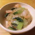 MR.Eule's cooksnap of when they made 海老とチンゲン菜の春雨炒め.