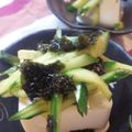 まーしの's cooksnap of when they made 海苔ときゅうりの冷や奴.