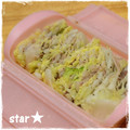 star★'s cooksnap of when they made ルクエで白菜と豚肉のミルフィーユ蒸し.