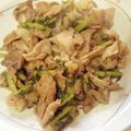 あやぷりこ's cooksnap of when they made 大根の葉と豚バラ肉の味噌炒め.