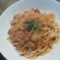 はらぺこ青虫's cooksnap of when they made チキンのトマトクリームパスタ.
