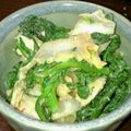 トマトオレ's cooksnap of when they made 鶏肉と春菊とキムチの味噌マヨ和え.