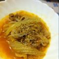 tomsak's cooksnap of when they made 汁だくの白たき、白菜、豚肉コチジャン煮.