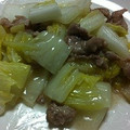 ヨッピｗ's cooksnap of when they made 白菜と豚肉の中華炒め.