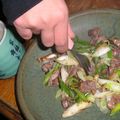 mipoママ's cooksnap of when they made 漬物汁で（＠▽＠）砂肝のねぎ塩ダレ♪.