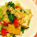バンビ☆'s cooksnap of when they made 青梗菜と厚揚げのピリ辛炒め.