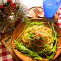 まつ純's cooksnap of when they made 水菜消費！水菜とベーコンのパスタ.