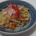 おぶまめ's cooksnap of when they made ♡休日ランチ①スープの素で簡単パスタ.