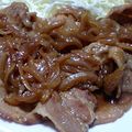 しずfactory's cooksnap of when they made 薄切り肉で★豚の生姜焼き.