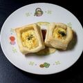 puniＫ's cooksnap of when they made 具のソースでひとくちハム卵パイ.